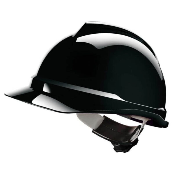 MSA V-Gard 500 Non Vented Safety Helmet - Fas-Trac Black