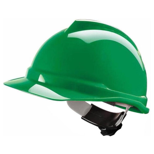 MSA V-Gard 500 Non Vented Safety Helmet - Fas-Trac Green