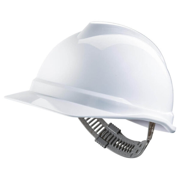 MSA V-Gard 500 Non Vented Safety Helmet - Staz-On White