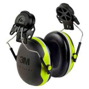 3M Peltor X4P3 Helmet Mounted High Visibility Ear Defenders