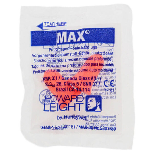 Honeywell 3301161 Howard Leight MAX Foam Earplugs