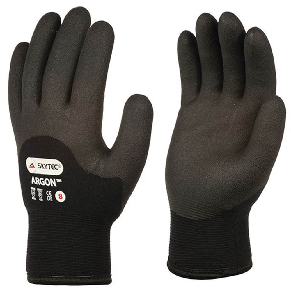 Skytec Argon Guanti Da Lavoro Termici - Fino A -50°C | Rivestimento HPT, Taglia M (8), Antivibrazione, Antiscivolo