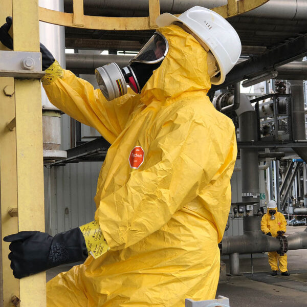 DuPont Tychem 2000 C Yellow Hooded Coveralls