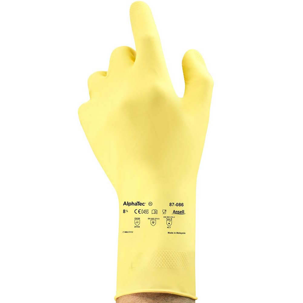 New In Pack Marigold W62Y Yellow Rubber Gloves Size Large 8.5 