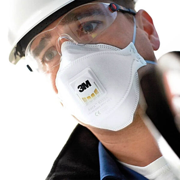 3M Aura 9322+ Valved Particulate Respirator FFP2