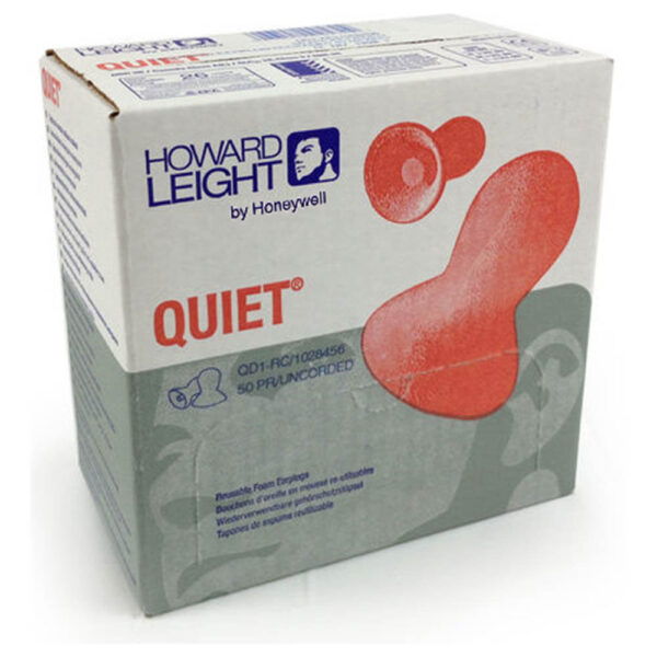 Honeywell 1028456 Howard Leight QD1 Quiet Reusable Earplugs