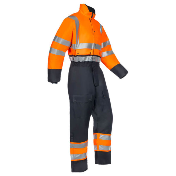 Sioen 5616 Rabaul High Visibility Winter Rain Coverall - Orange