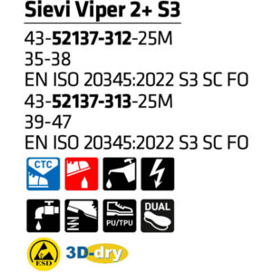 Sievi Viper 2+ S3 Safety Shoes