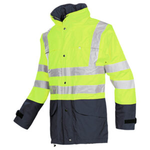 Sioen 132Z Brighton High Visibility Rain Jacket - Yellow