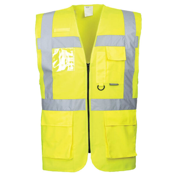 Portwest S476 Berlin Executive High Visibility Vest - Yellow