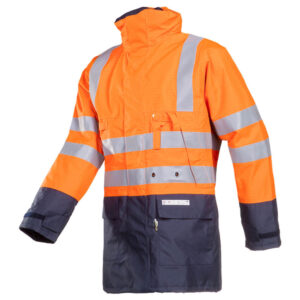 Sioen 3073 Winseler FR AS High Visibility Rain Jacket - Orange