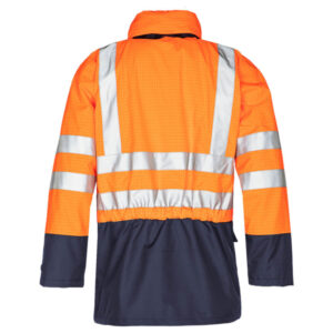Sioen 3073 Winseler FR AS High Visibility Rain Jacket - Orange