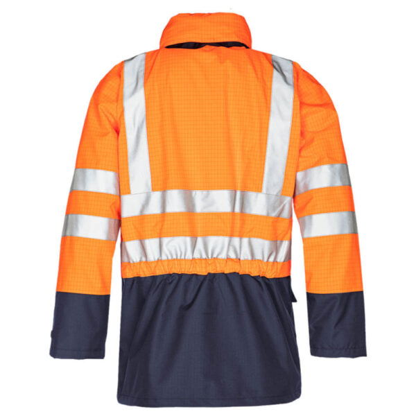 Sioen 3073 Winseler FR AS High Visibility Rain Jacket - Orange