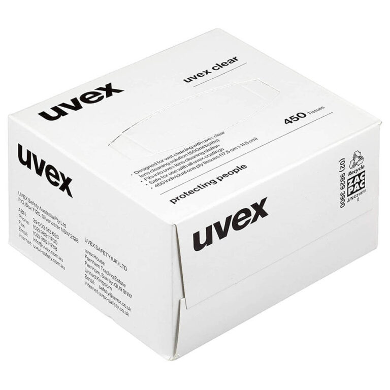 Uvex Clear 9991000 Lens Cleaning Tissues Eye Safety Supplies