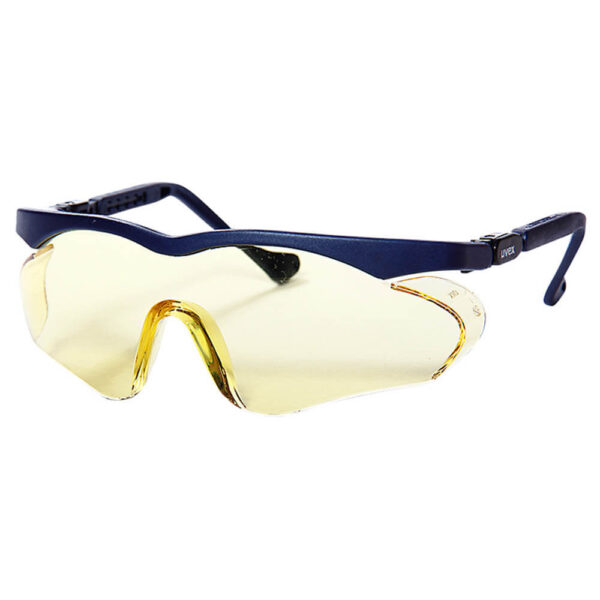 Uvex 9197-020 Skyper SX2 Blue Frame Yellow Lens Safety Glasses