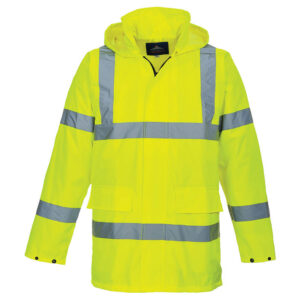 Sioen Gorda Orange Waterproof Hi-Vis Jacket, Flexothane, Flexothane