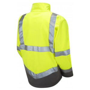Leo Workwear SJ01-Y Buckland Yellow Softshell Jacket
