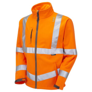 Leo Workwear SJ01-O Buckland Class 3 Orange Softshell Jacket