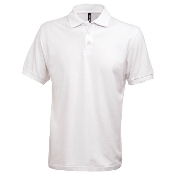 Acode 1724 Heavy Pique White Polo Shirt