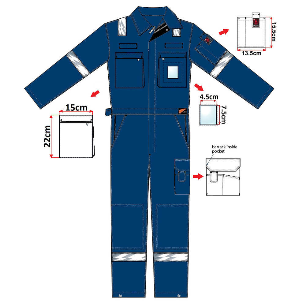 Red Wing 76709 FR AS Royal Blue Work Coverall