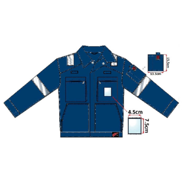 Red Wing 76750 Unisex FR/AS Royal Blue Work Jacket - Front