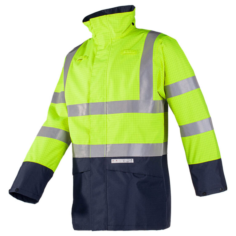 Sioen 7219 Elliston FR AS High Visibility Rain Jacket Safety Supplies