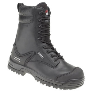 Himalayan 5204 S3 Black Leather Safety Combat Boots