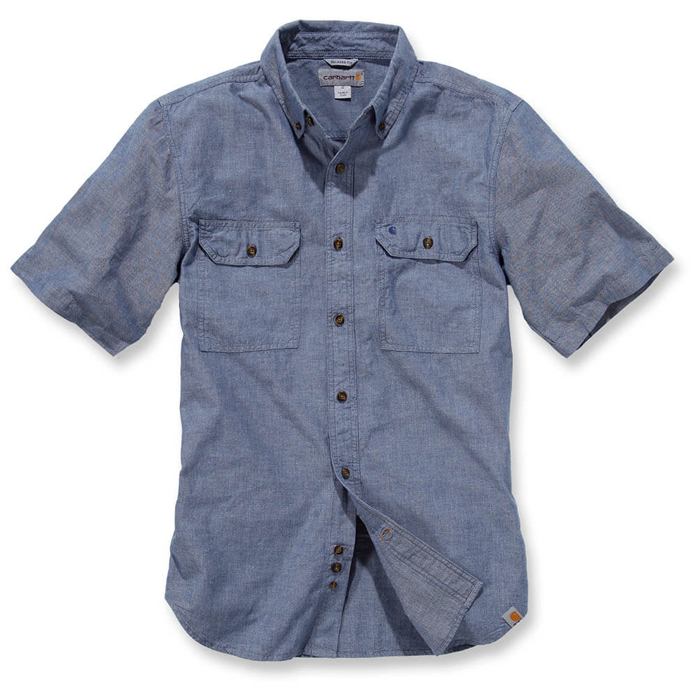 Carhartt chambray short sleeve shirt Clearance