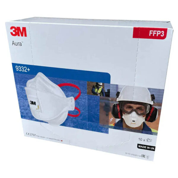 3M Aura 9332+ Valved Particulate Respirator FFP3 - Box of 10