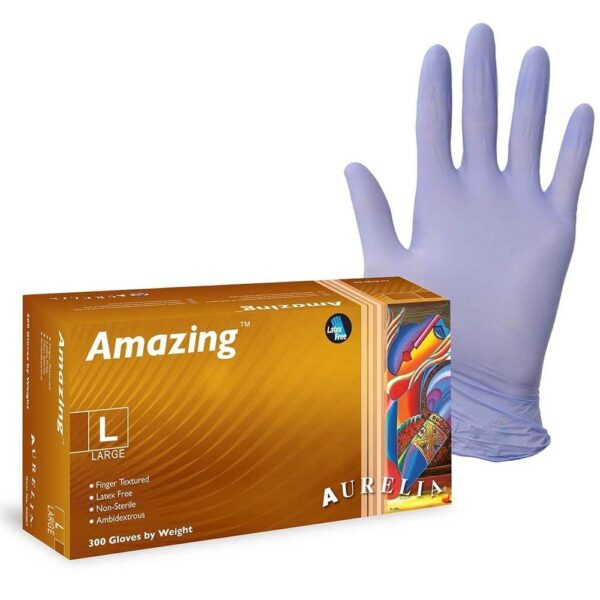 Aurelia Amazing Blue Nitrile Gloves