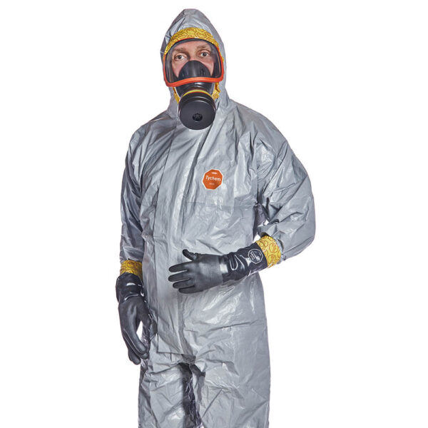 DuPont Tychem 6000 F Grey Hooded Coveralls