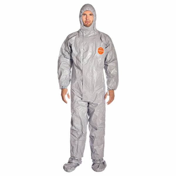DuPont Tychem 6000 F Hooded Coverall With Socks