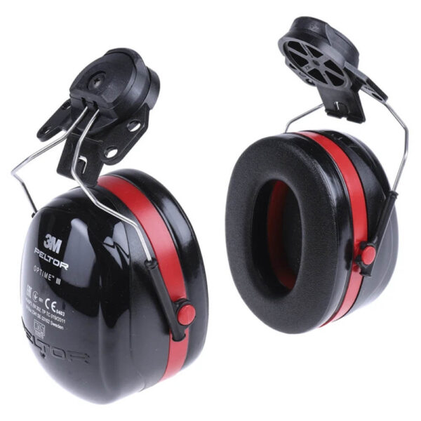 3M Peltor Optime III Helmet Mounted Ear Defenders - P3E for MSA helmets
