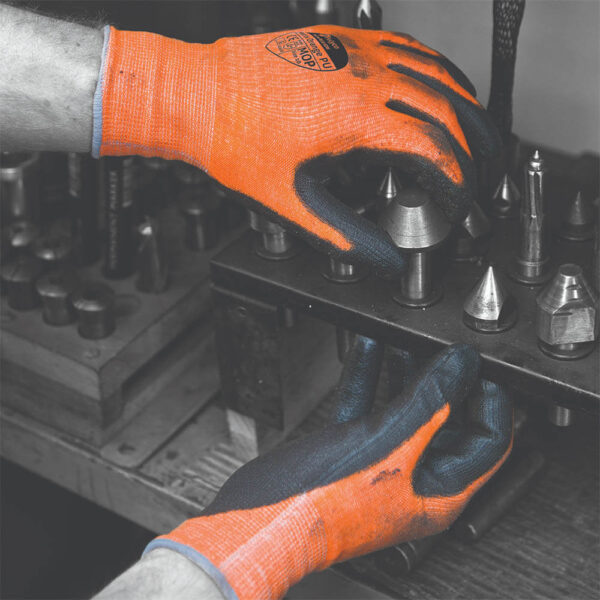 Polyco Matrix Orange PU Coated Cut Protection Gloves