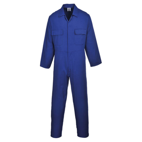 Portwest S999 Standard Polycotton Work Coverall - Royal Blue