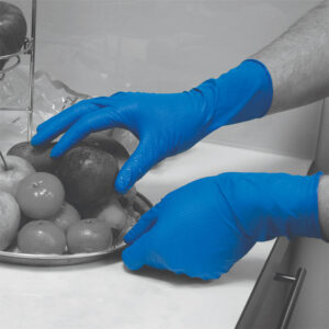 Polyco GL300 Finite Blue HD Long Cuff Nitrile Gloves