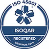 ISOQAR Registered Company - ISO 45001