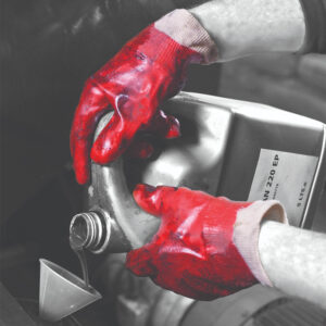 Portwest A400 Red PVC Knit Wrist Gloves