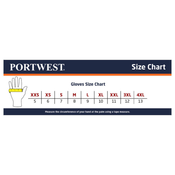 Portwest Gloves Sizing Guide