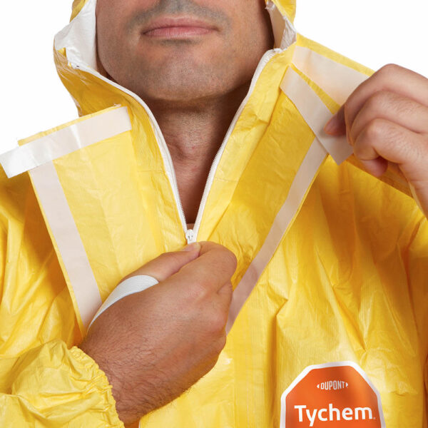 DuPont Tychem 2000 C Yellow Hooded Coveralls