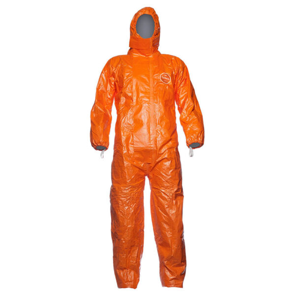 DuPont Tychem 6000 F Orange Hooded Coveralls