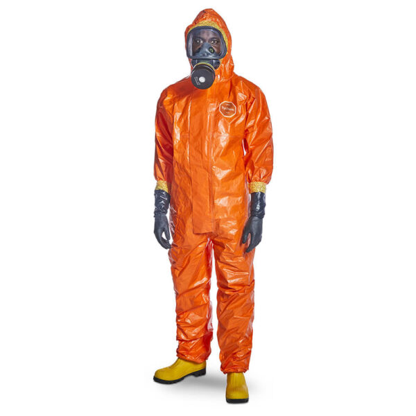 DuPont Tychem 6000 F Orange Hooded Coveralls