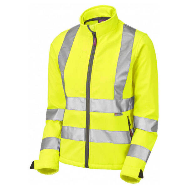 Leo Workwear SJL01-Y Honeywell Womens Yellow Softshell Jacket