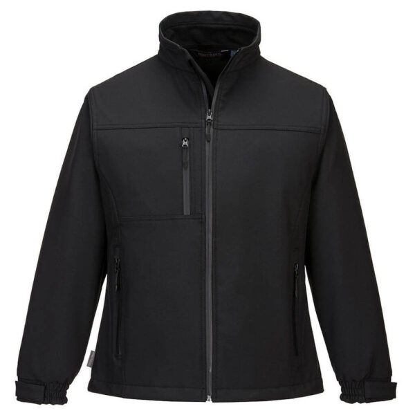 Portwest TK41 Charlotte Womens Black Softshell Jacket