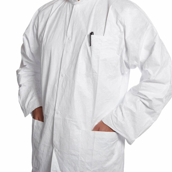 DuPont Tyvek 500 Labcoat With Press Studs And Pockets PL30