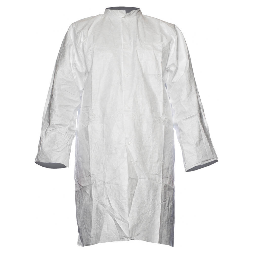 DuPont Tyvek 500 Labcoat Press Studs PL30 | Safety Supplies