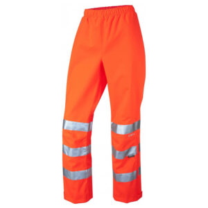 Leo Workwear LL02-O Hannaford High Visibility Yellow Ladies Orange Overtrousers