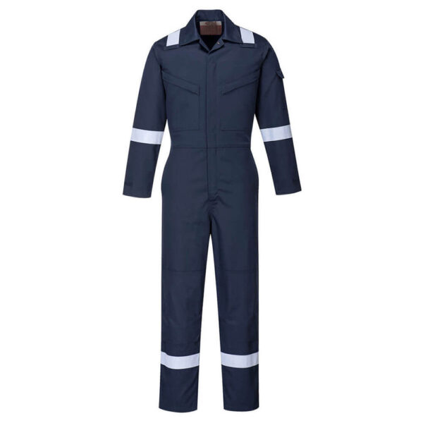 Portwest FR51 Bizflame Plus Ladies FR Navy Blue Work Coverall