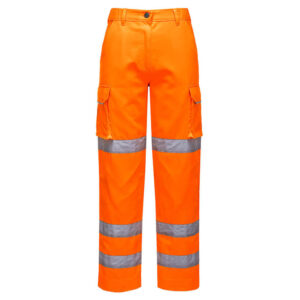 Portwest LW71 Orange High Visibility Ladies Trousers - Front