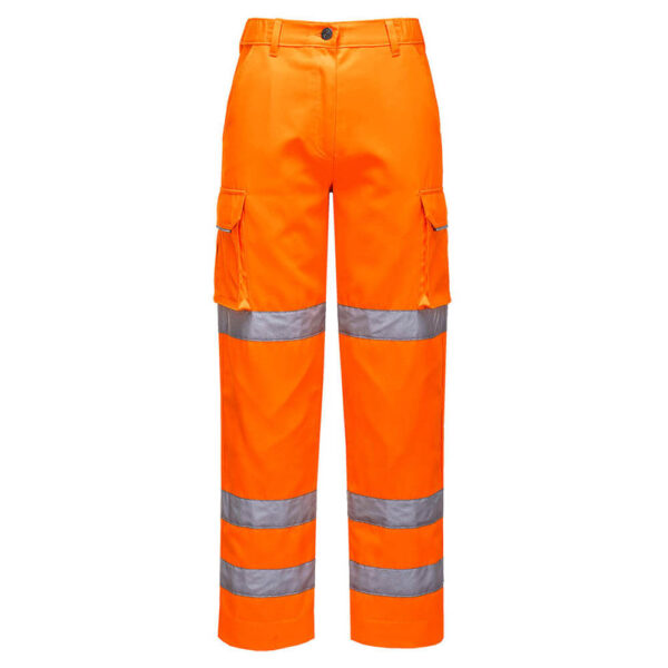 Portwest LW71 Orange High Visibility Ladies Trousers - Front